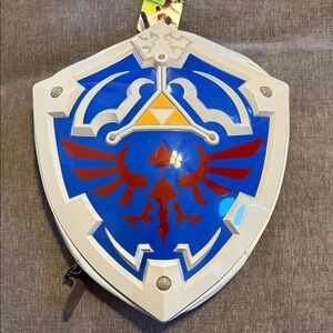 Zelda Blue and Red Shield Shaped Backpack